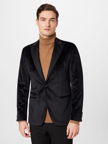 Karl Lagerfeld Slim fit Zakó - fekete: elől