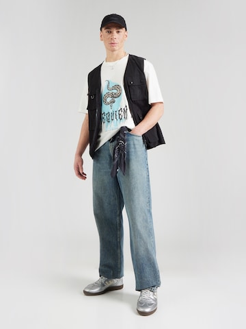 HUGO T-shirt 'Noctornix' i vit