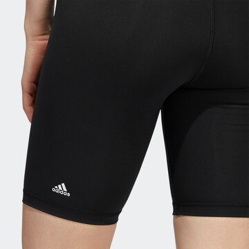 ADIDAS SPORTSWEAR Skinny Παντελόνι φόρμας 'Optime Bike' σε μαύρο