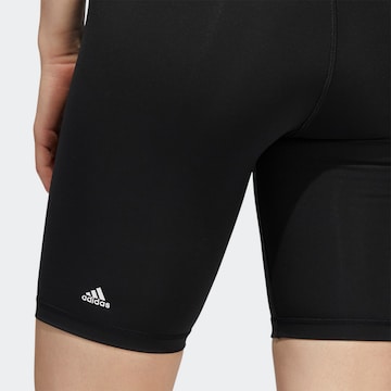 ADIDAS SPORTSWEAR Skinny Urheiluhousut 'Optime Bike' värissä musta