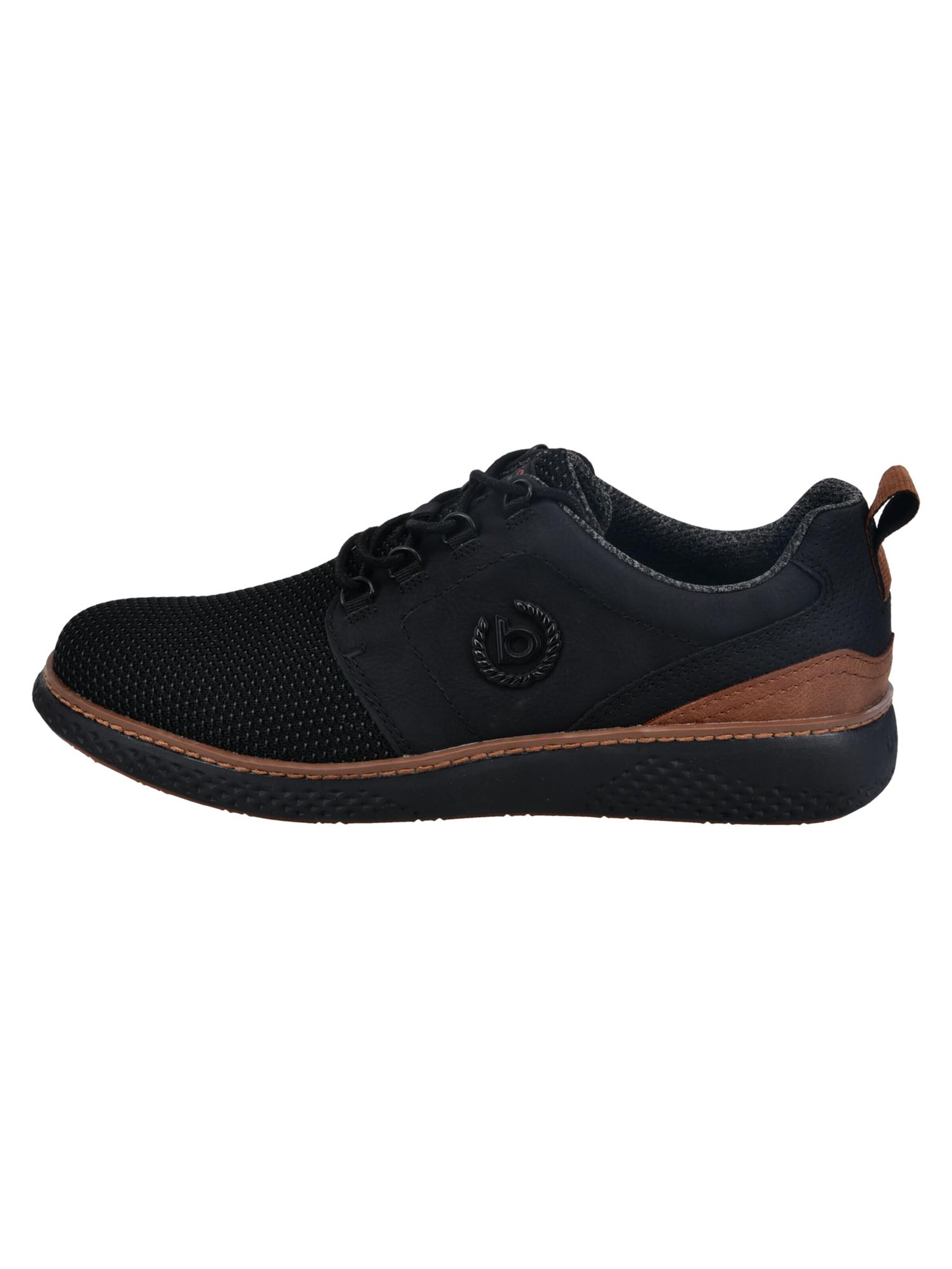 bugatti Sneakers laag 'Basic' in Zwart: voorkant