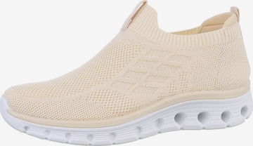 Ital-Design Slip-Ons in Beige: front