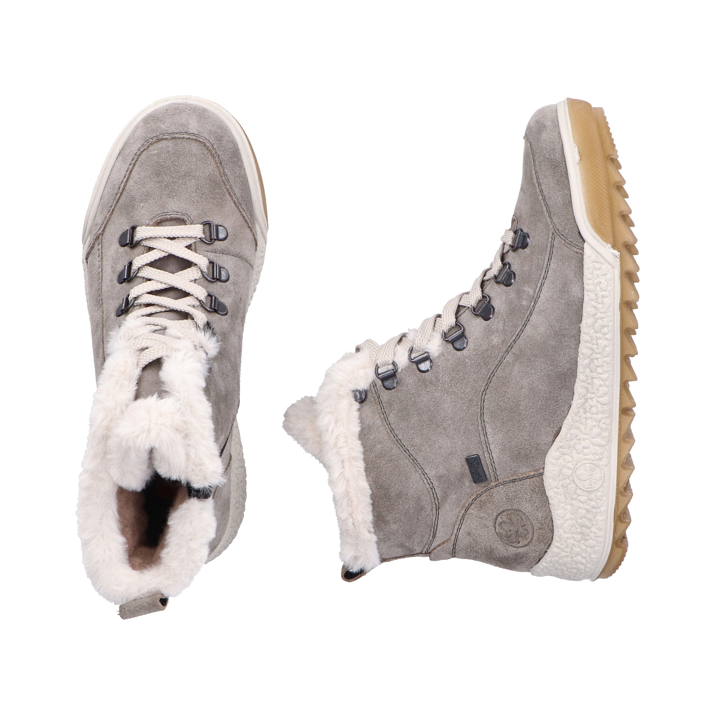 Rieker Schnürstiefelette in Grau