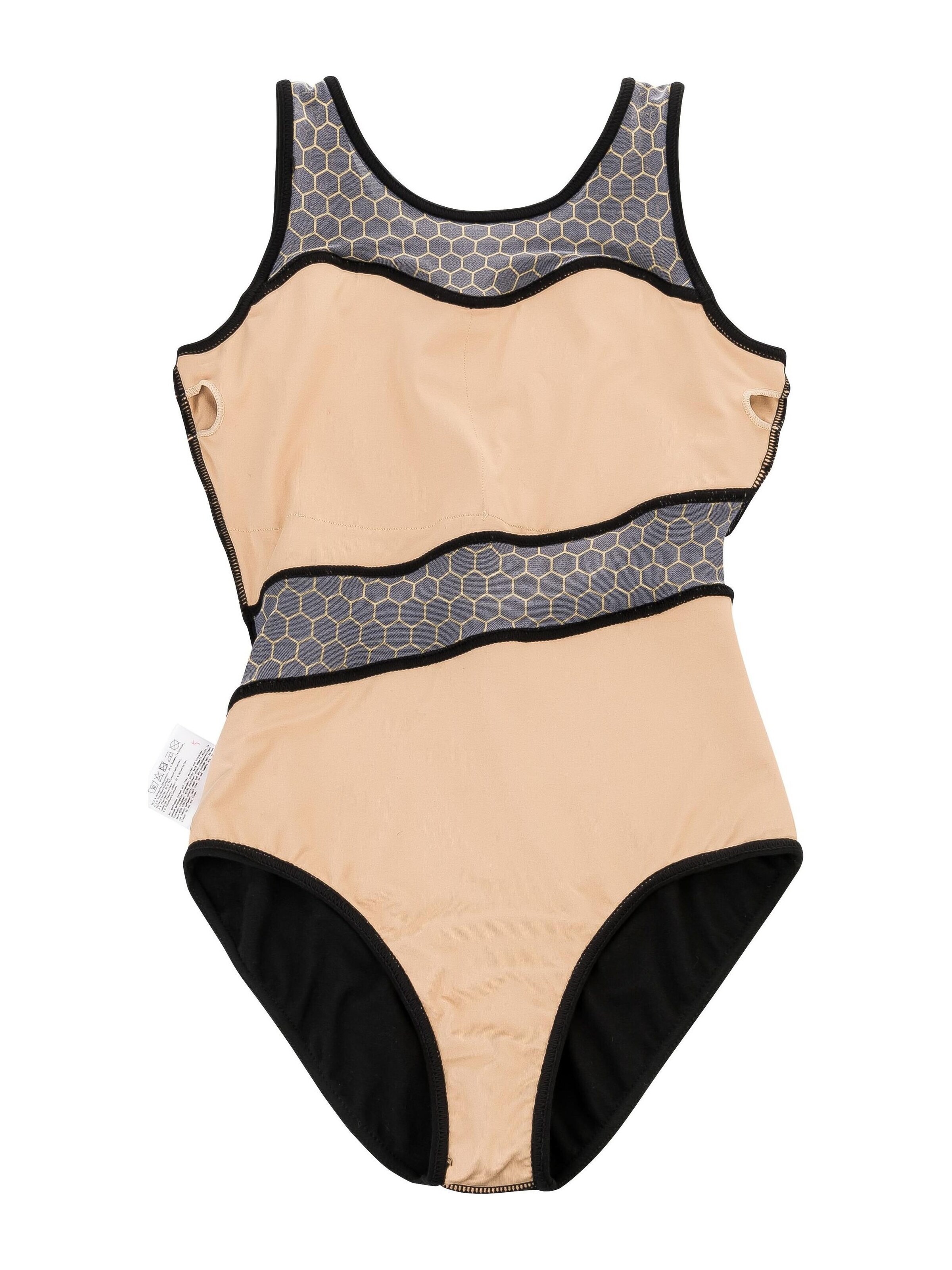 Tanzmuster Athletic Bodysuit 'Bea' in Gold