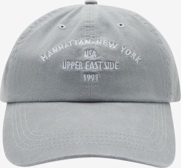 Cappello da baseball di Pull&Bear in grigio: frontale