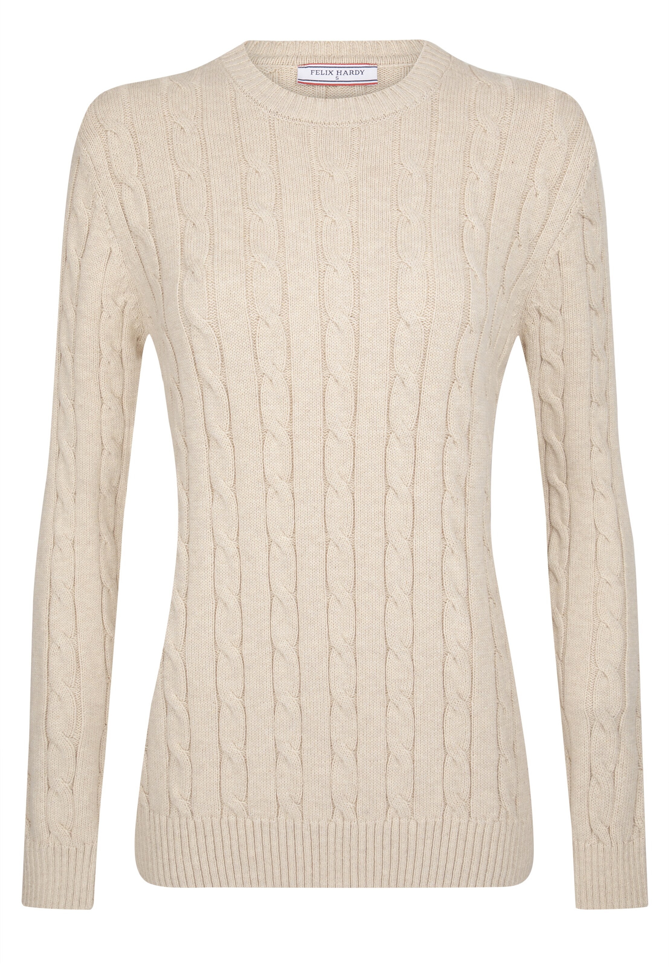 Pull-over Felix Hardy en beige : devant