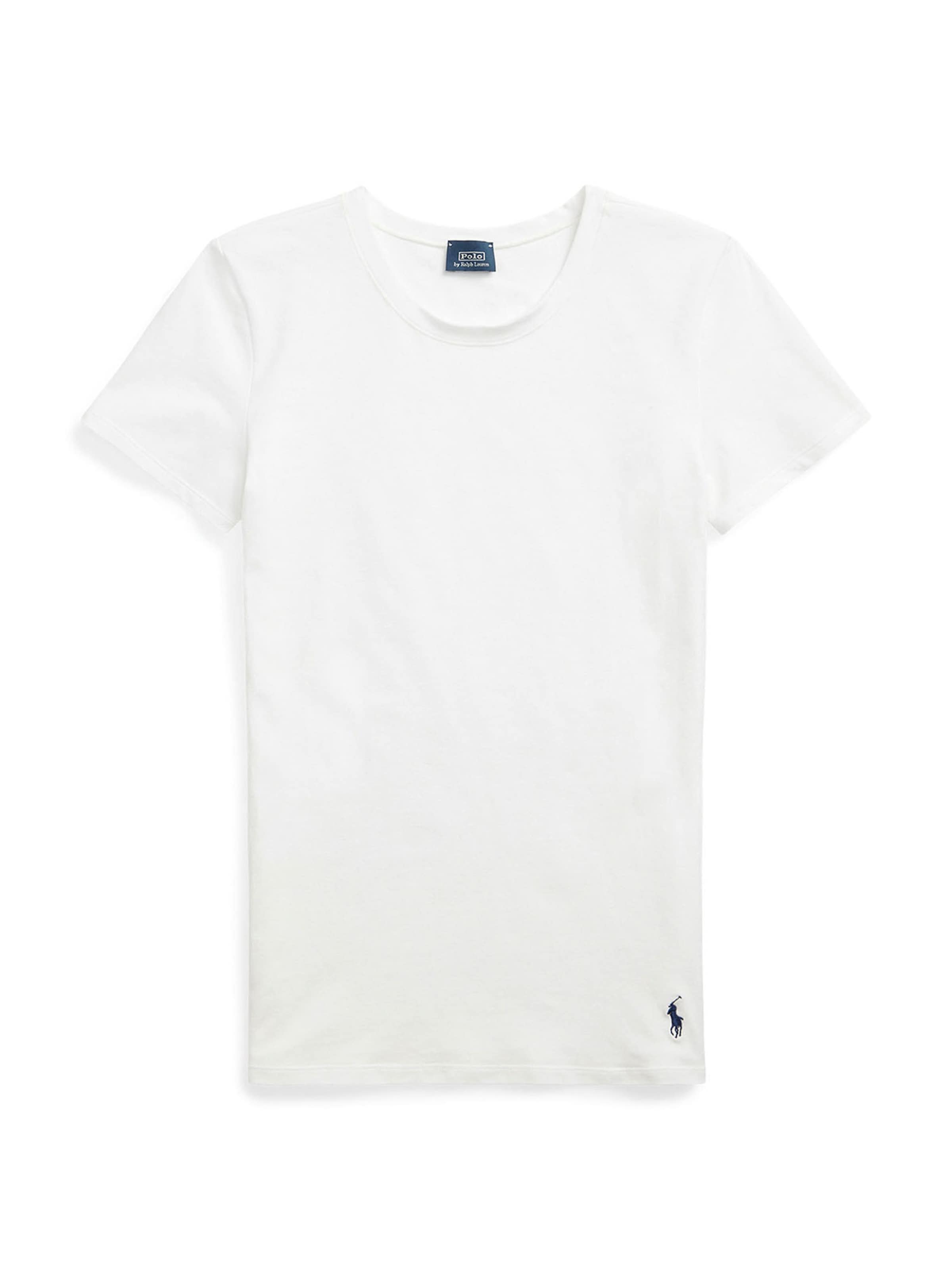 T-shirt ' Club Cotton ' Polo Ralph Lauren en blanc : devant