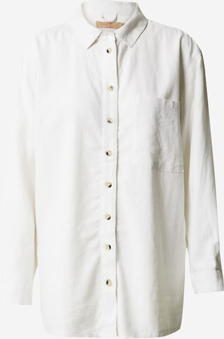 Denim Project Блуза 'Clara' в бяло: отпред