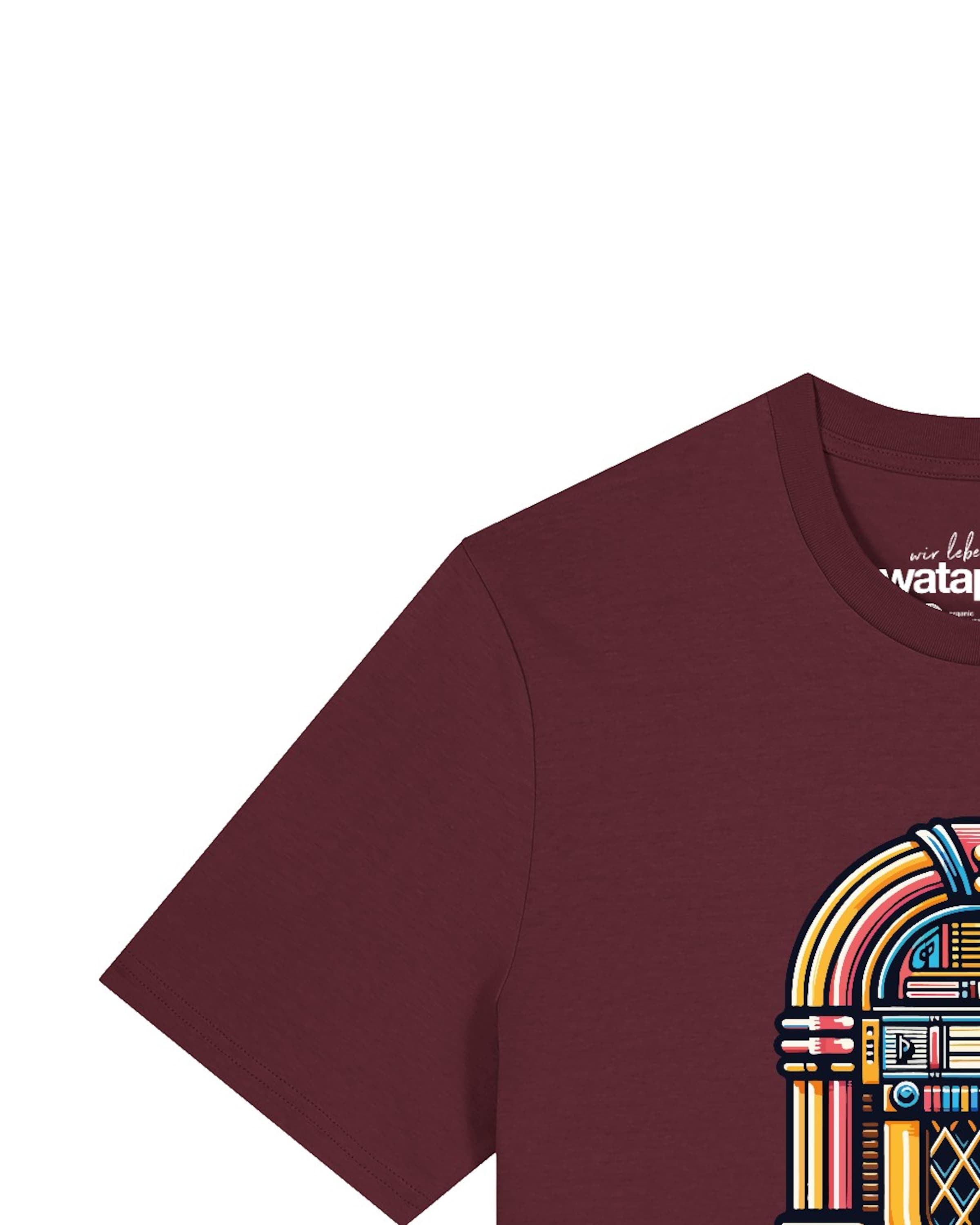 Watapparel Shirt 'Jukebox' in Rood