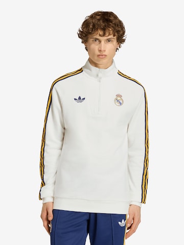 balta ADIDAS PERFORMANCE Sportinio tipo megztinis 'Real Madrid': priekis
