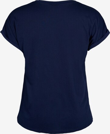 Zizzi Shirt 'KATJA' in Blue