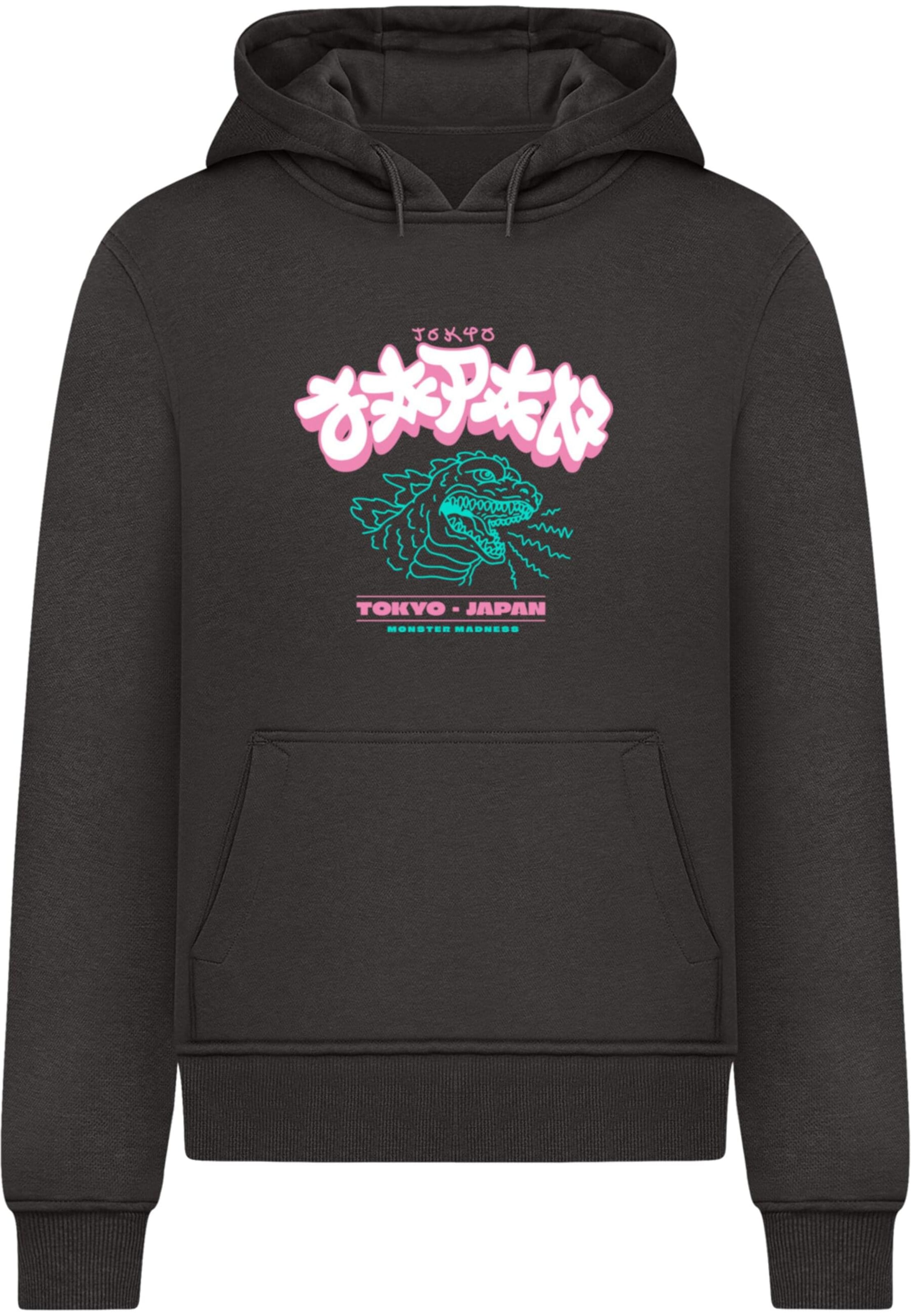 Mister Tee Sweatshirt 'Tokyo Madness' in Zwart: voorkant