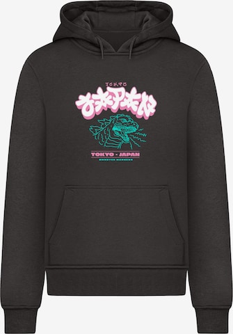 Mister Tee Sweatshirt 'Tokyo Madness' in Zwart: voorkant
