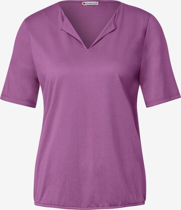 T-shirt STREET ONE en violet : devant