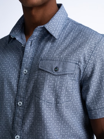 Petrol Industries Regular fit Button Up Shirt in Blue