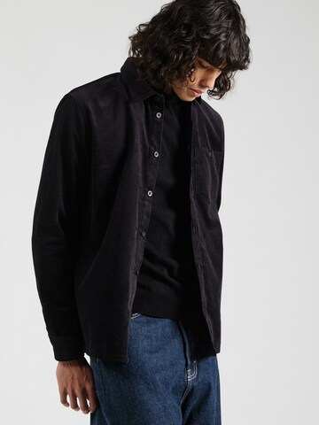 MELA Regular Fit Hemd 'Nimit' in Schwarz: Vorderseite