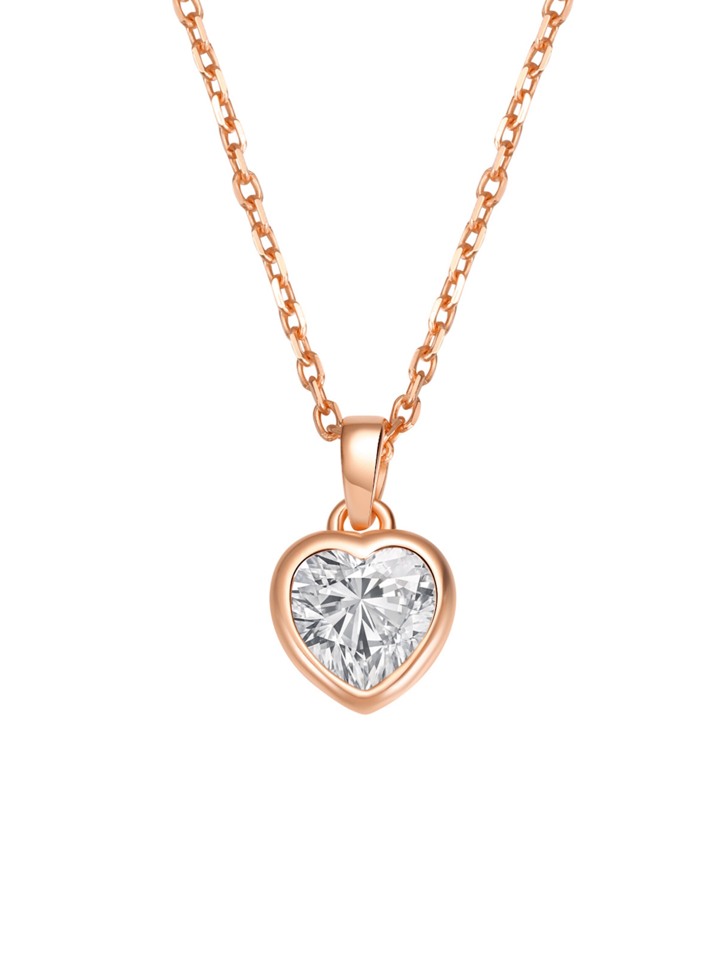 Hey Happiness Necklace 'Crystal Love' in Gold