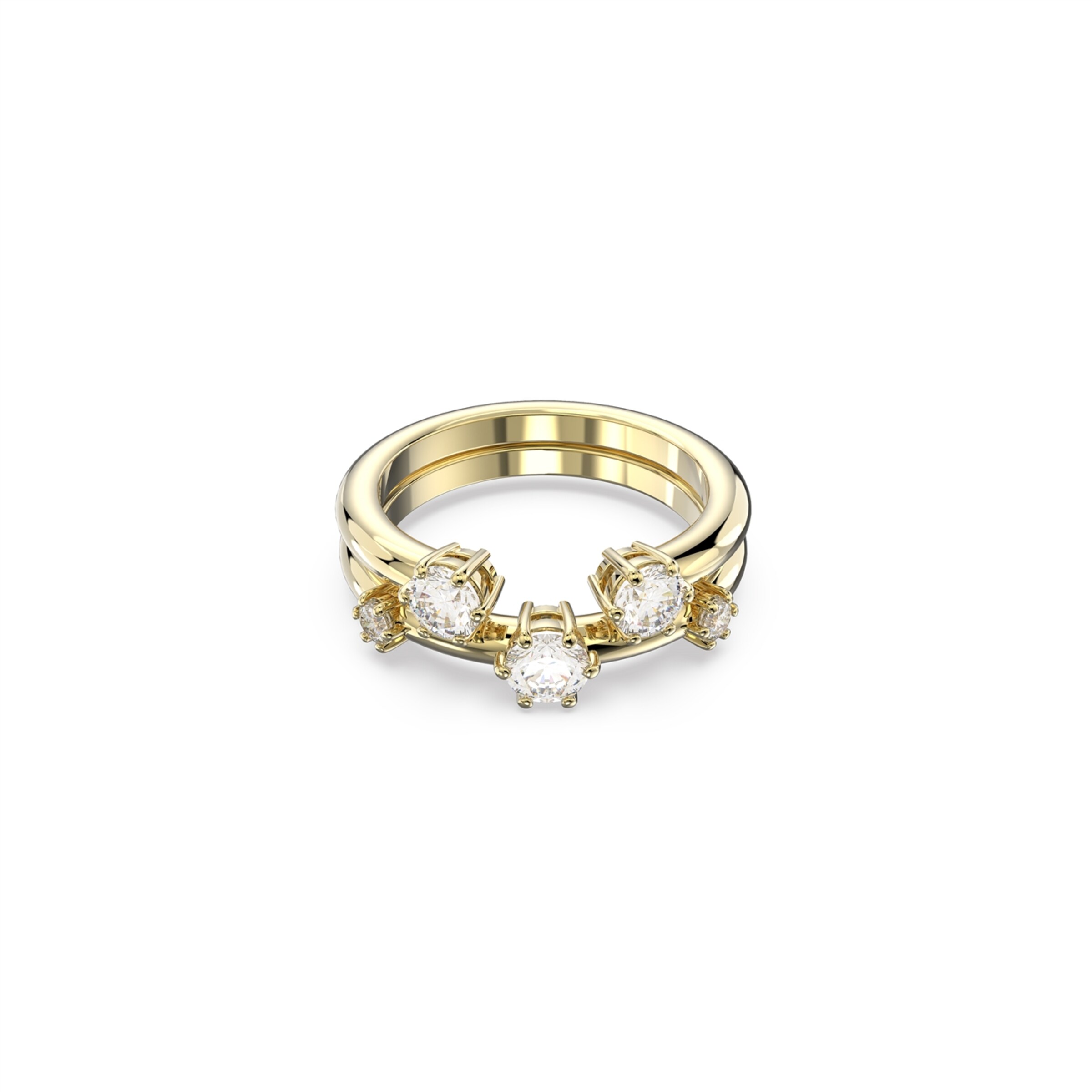 Swarovski Ring in Gold: Vorderseite
