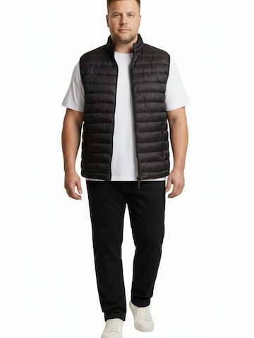 Lavecchia Bodywarmer 'LV-702 Übergrößen' in Zwart: voorkant