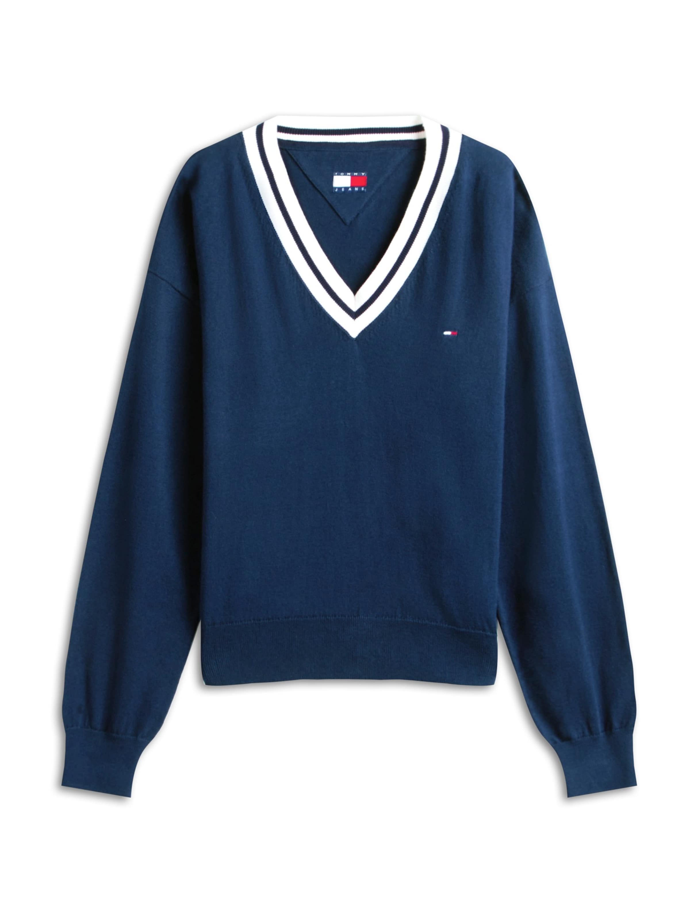 Pull-over Tommy Jeans en bleu : devant
