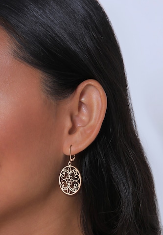 ELLI Earrings 'Ornament' in Gold: front