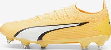 Scarpa da calcio 'Ultra Ultimate MxSG' di PUMA in giallo: frontale