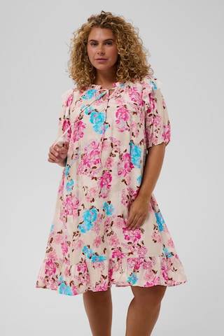 KAFFE CURVE Summer dress 'KCHayley' in Pink: front