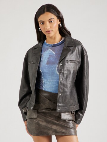 Veste mi-saison TOPSHOP en noir : devant