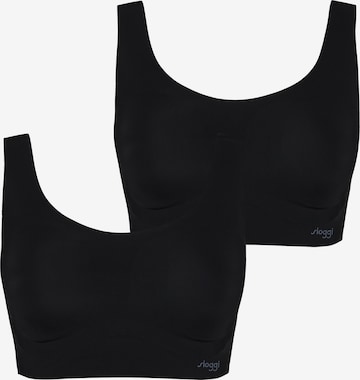 SLOGGI - Sujetador ' ZERO Feel Top ' en negro: frente