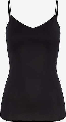 Hanro Top in Schwarz: predná strana