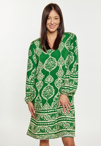 Robe Usha en vert : devant