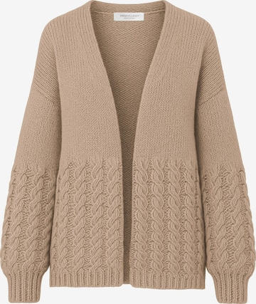 SASSYCLASSY Oversized Cardigan in Beige: front