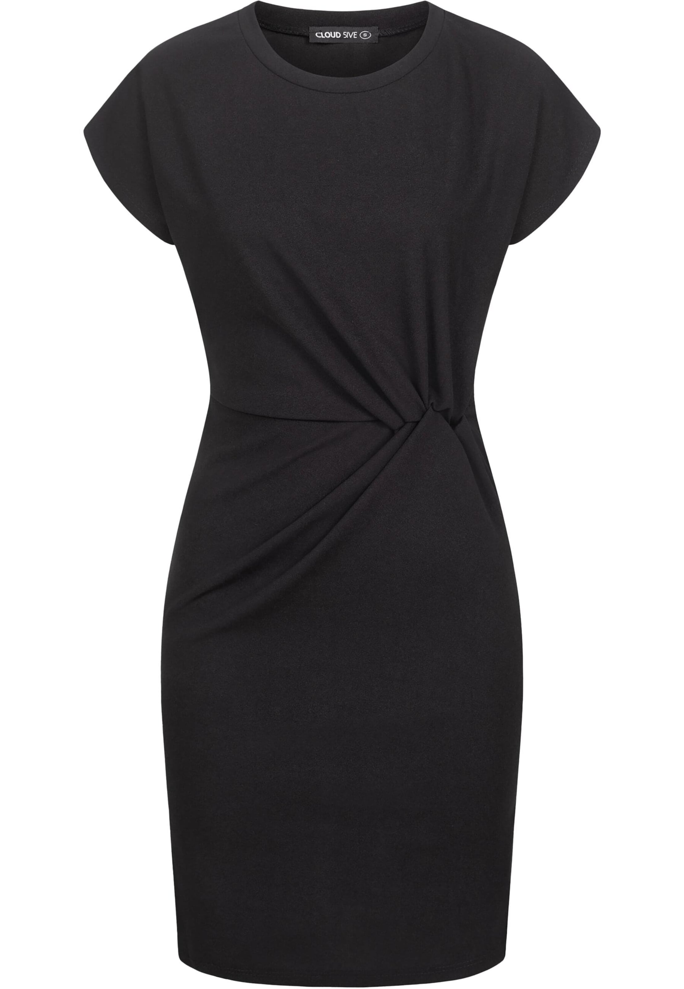Cloud5ive Kleid in Schwarz: Vorderseite