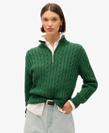 Superdry Trui in Groen: voorkant