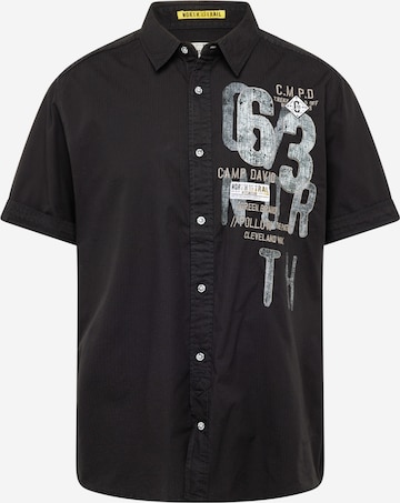 CAMP DAVID Regular fit Overhemd in Zwart: voorkant