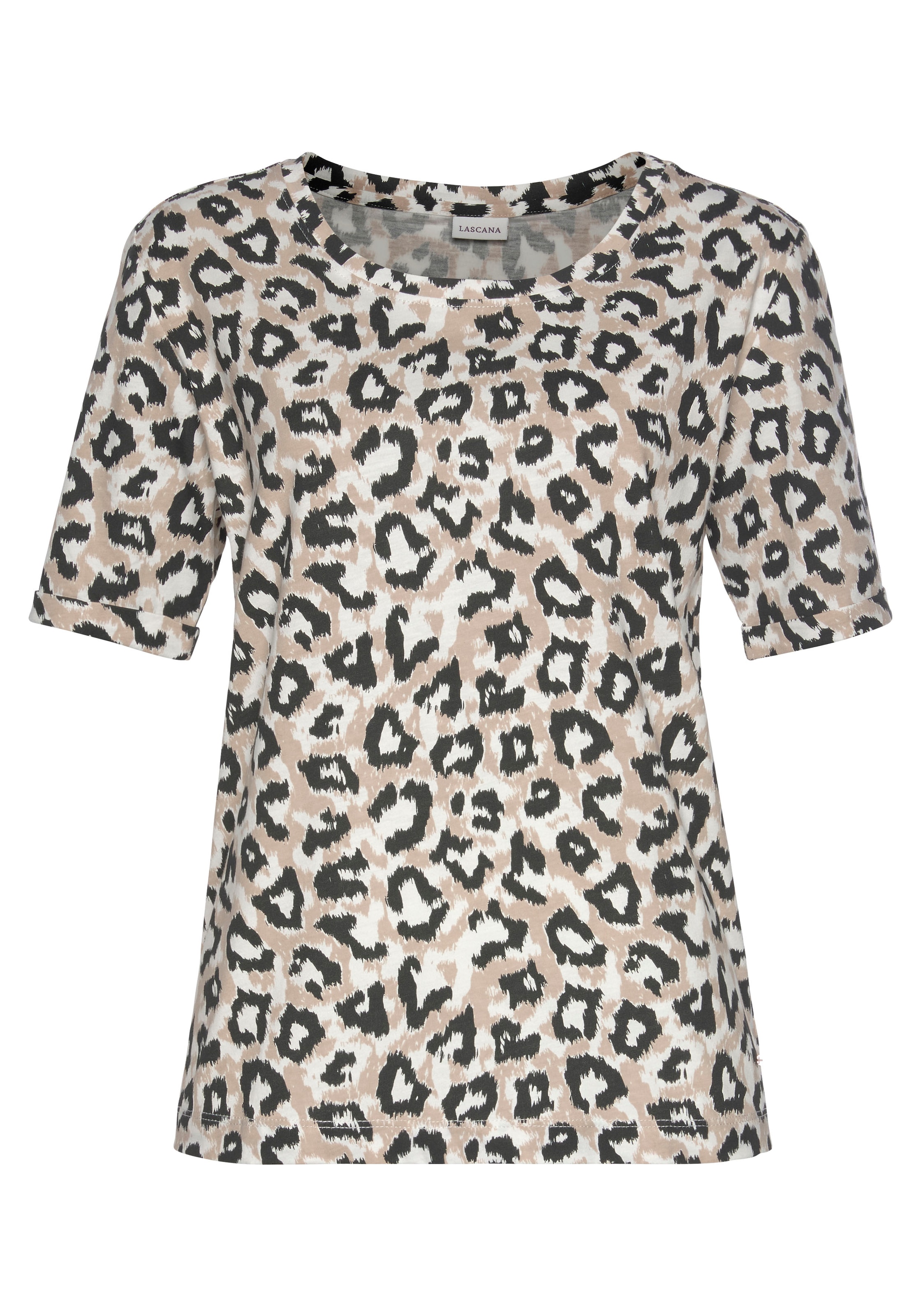 LASCANA Футболка для сна в Смешанный: спереди