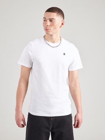 G-STAR Koszulka 'Graw' w kolorze biały: przód