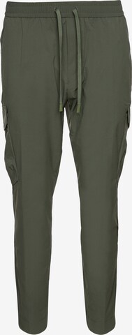 BOSS Tapered Cargo Pants ' T_Urbanex' in Green: front