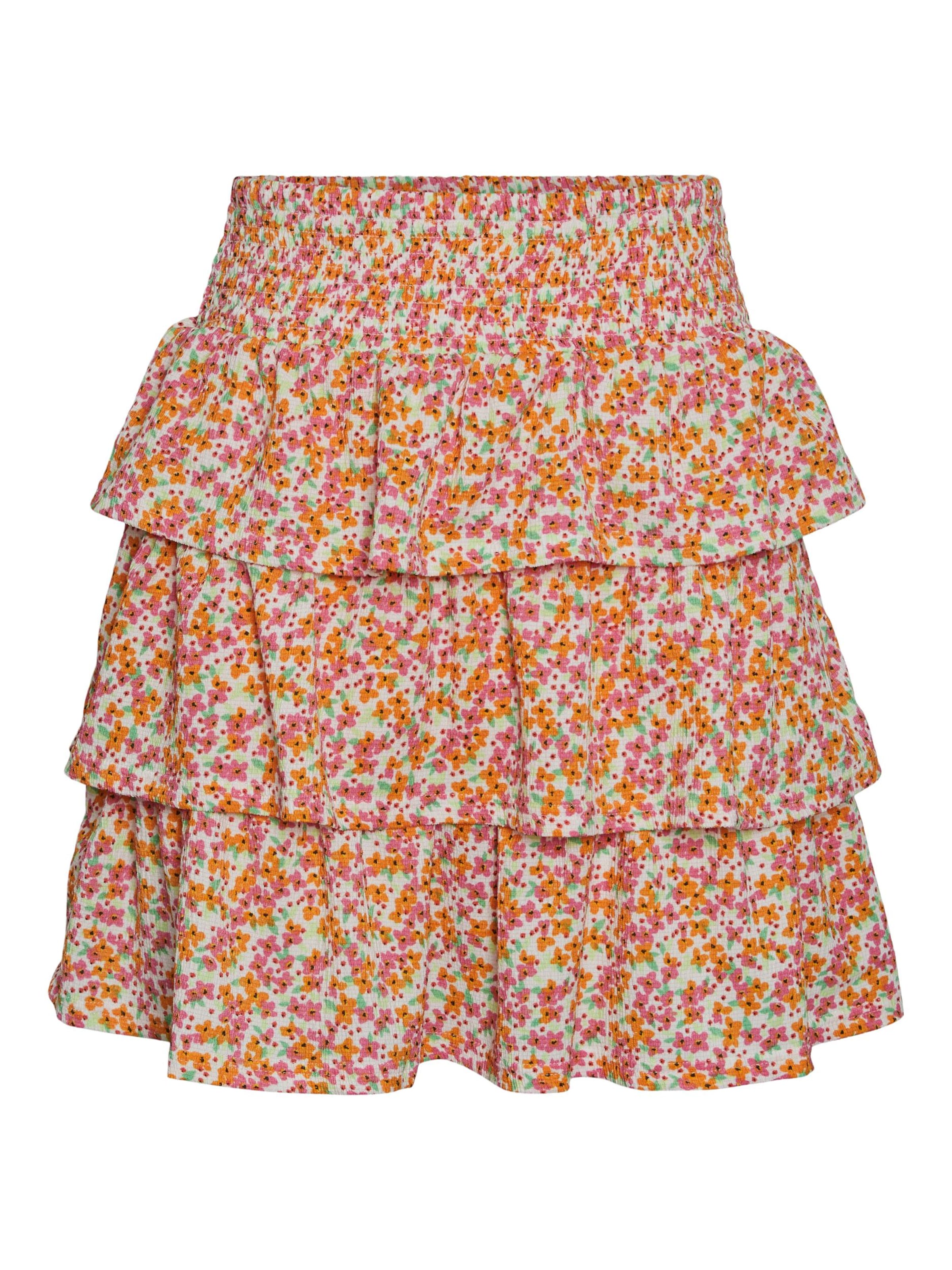 PIECES - Falda 'Luciana' en naranja: frente
