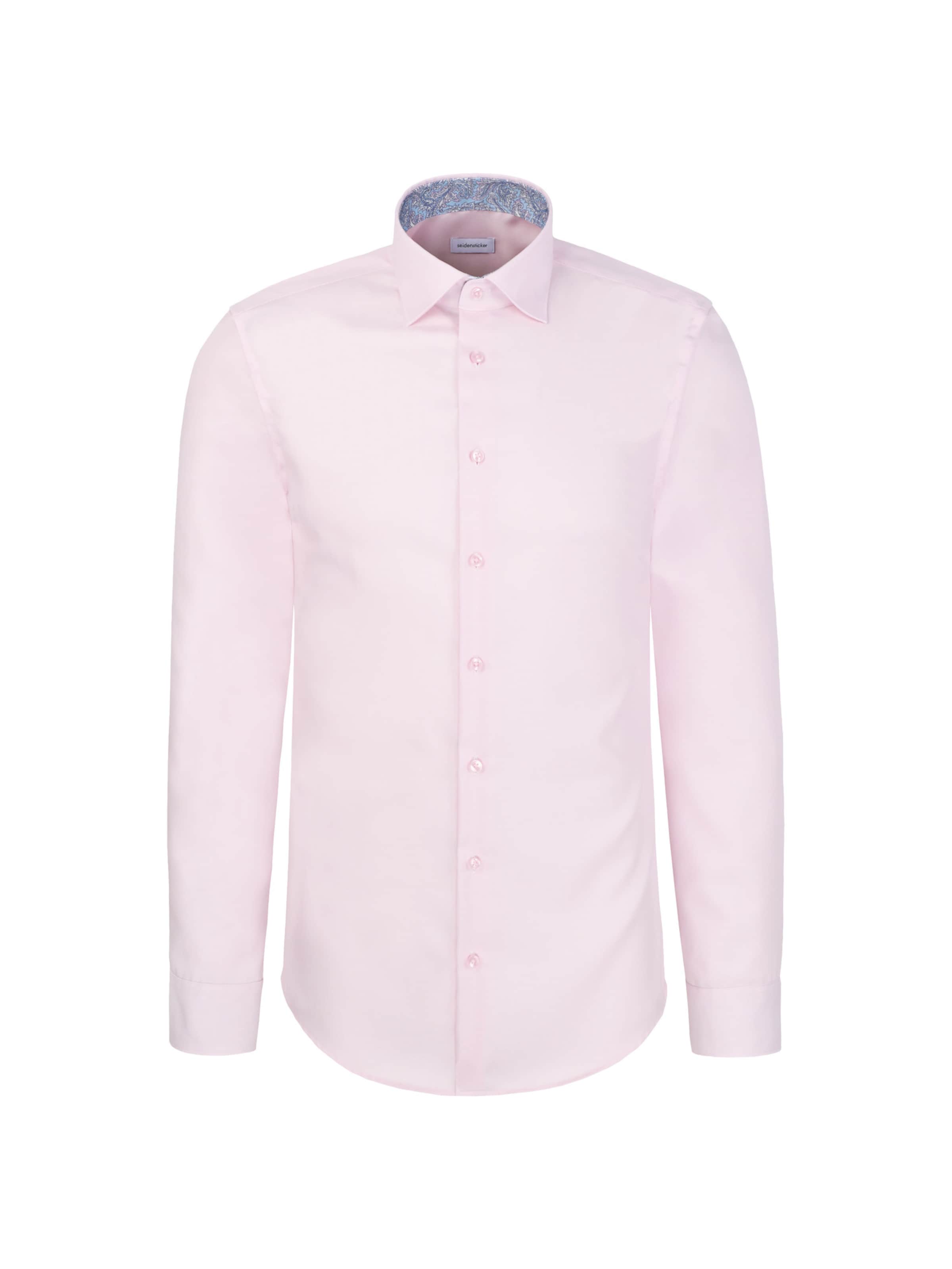SEIDENSTICKER Slim fit Business Shirt in Pink: front