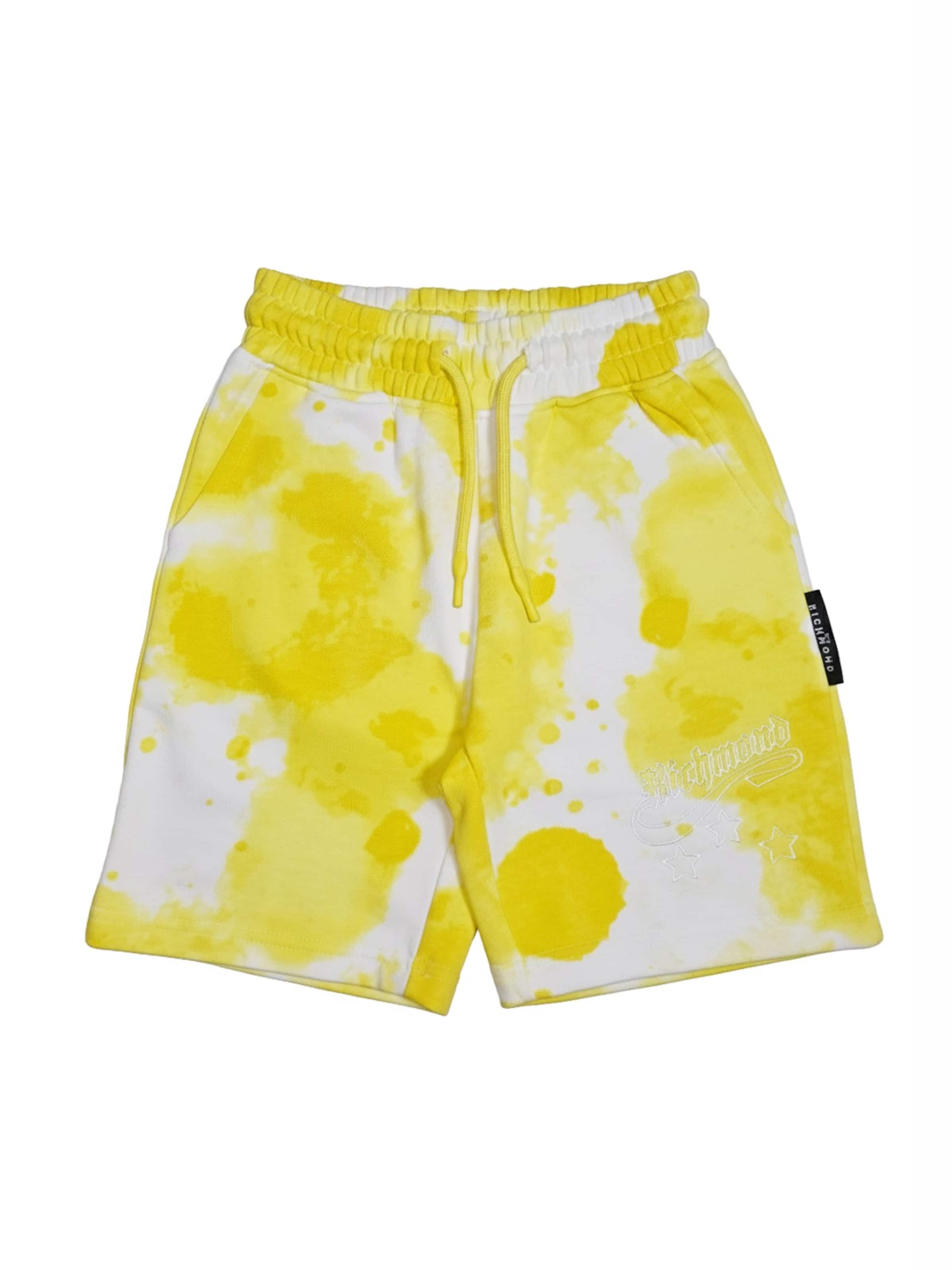 John Richmond Regular Trousers 'Bermuda felpa giallo per bambino' in Yellow: front