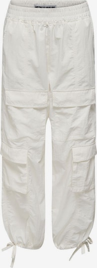 ONLY Pantalon cargo en blanc, Vue avec produit
