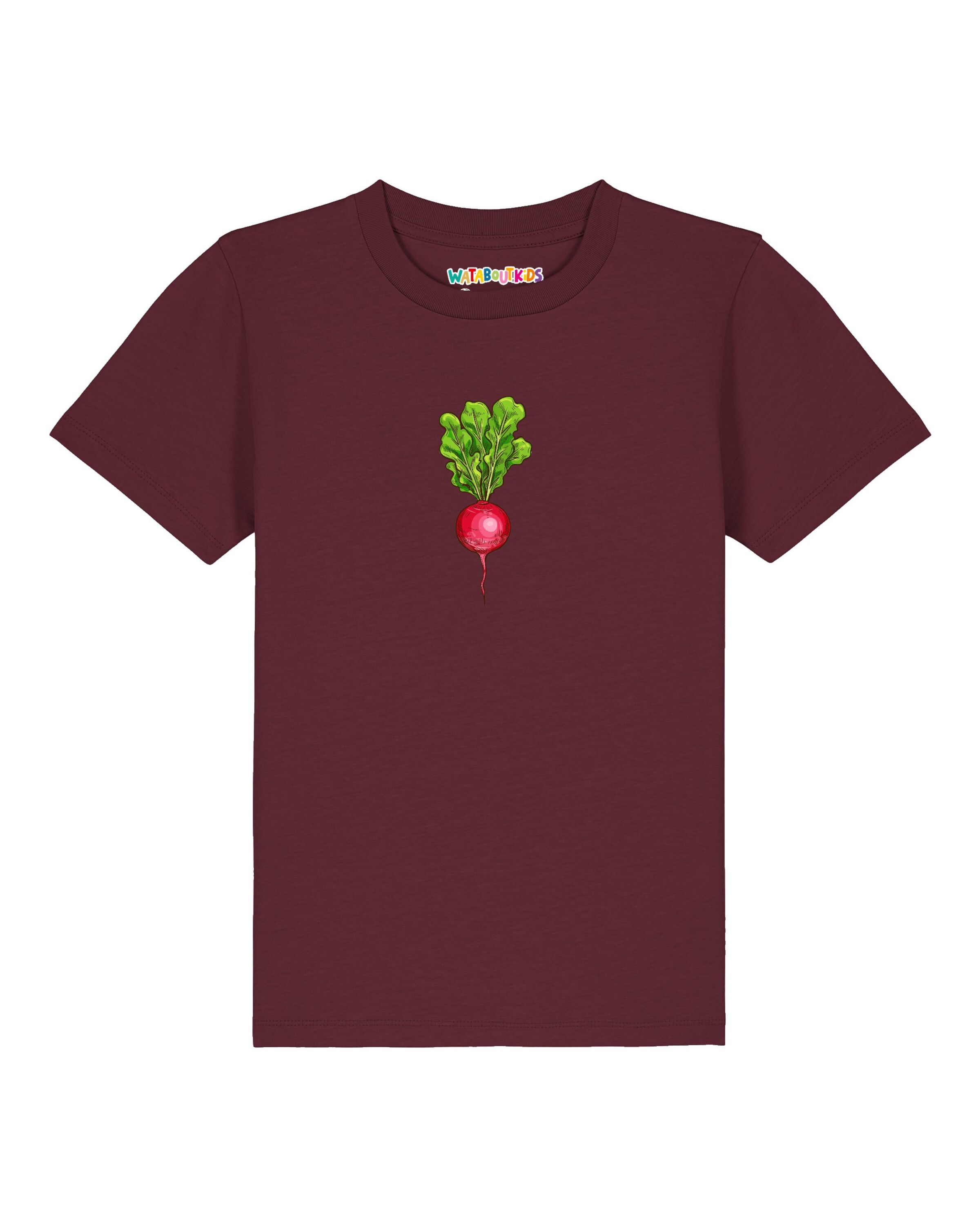 T-Shirt 'Radieschen' watabout.kids en rouge : devant