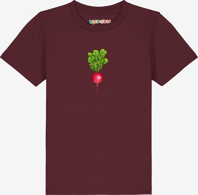 watabout.kids Shirt 'Radieschen' in 104 in Green / Red / Bordeaux, Item view