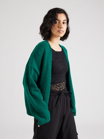 DRYKORN Knit Cardigan 'MIRALA' in Green: front