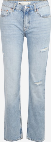 Gina Tricot Petite Bootcut Farmer '90s' - kék: elől