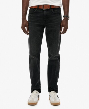 Coupe slim Jean Superdry en noir : devant