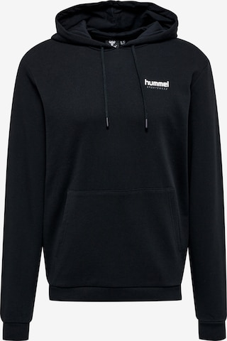 Hummel Sportsweatshirt in Zwart: voorkant