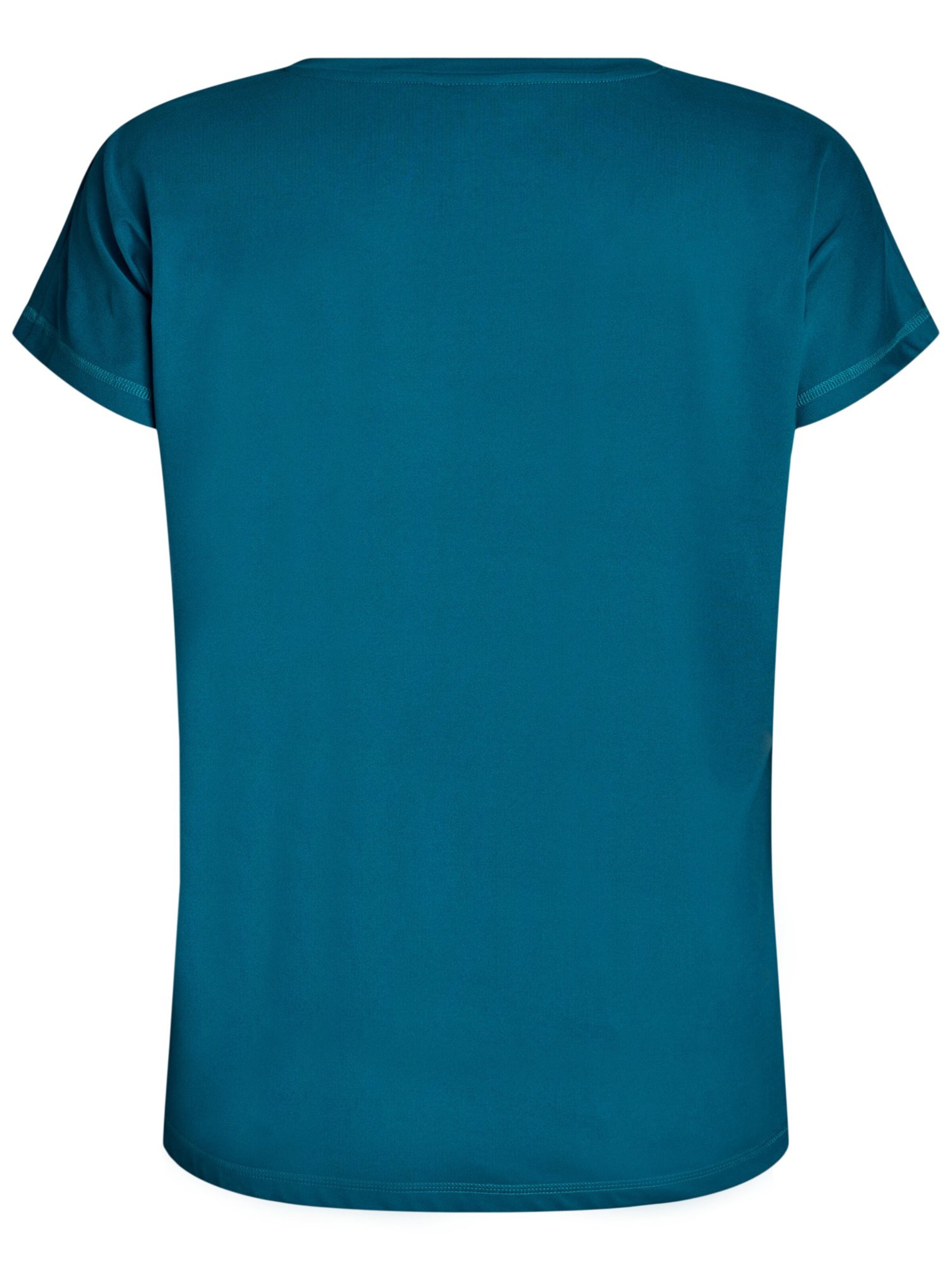 Zizzi Funktionsshirt 'ABASIC' in Blau