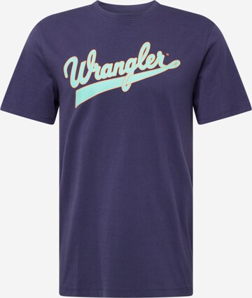 WRANGLER T-Shirt in Blau: predná strana